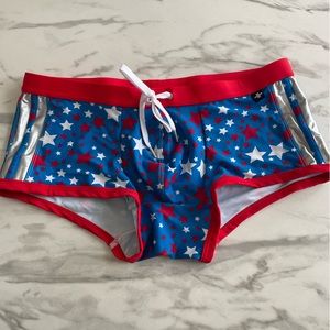 Andrew Christian Fourth of July Swim Trunks